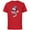 Red, variant on Disney Minnie Mouse Vintage Americana - Short Sleeve Cotton T-Shirt for Adults - Customized-Black