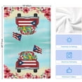 thumbnail image 5 of Puerto Rican Flag Kitchen Towels Set of 4, Vintage Country Truck Flowers Blue Beige Soft Microfiber Dish Towels, Absorbent Washable Dishcloths for Kitchen Cleaning, Drying Dishes, 18x28 Inches, 5 of 9