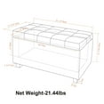 thumbnail image 2 of WyndenHall Essex Medium Rectangular Storage Ottoman Bench, 2 of 6