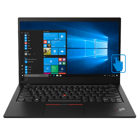Lenovo ThinkPad X1 Carbon Laptop (Intel i7-8565U 4-Core, 16GB RAM, 512GB SSD, 14.0" Touch Full HD (1920x1080), Intel UHD 620, Fingerprint, Wifi, Bluetooth, Webcam, Win 10 Home (Used)