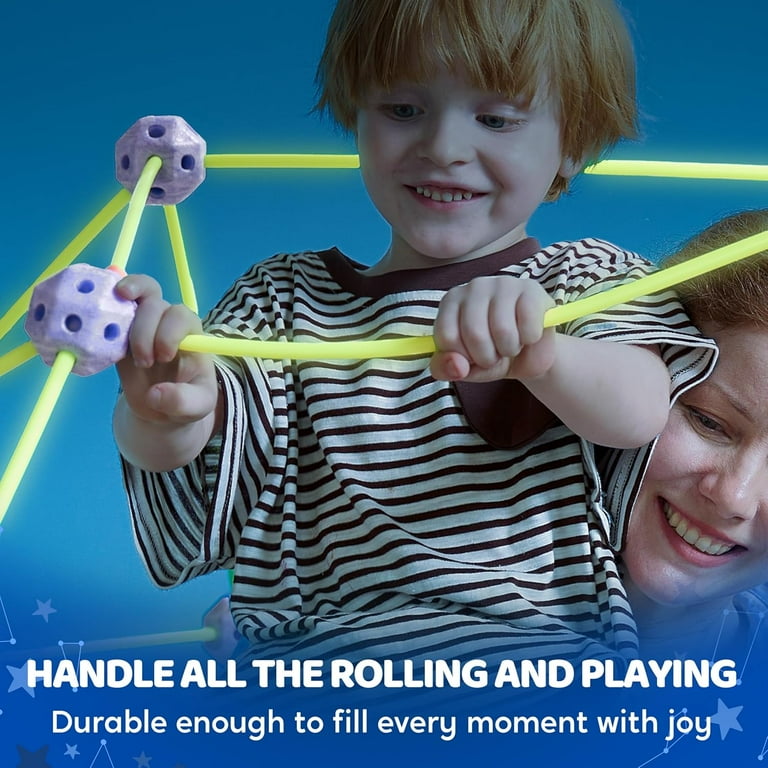 SYNCFUN Glow-in-the-Dark Fort Building Kit, 81 Pieces photo 3