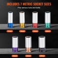 thumbnail image 3 of VEVOR Lug Nut Impact Socket Set 1/2 in Drive Metric 6-Point Deep Socket 7PCS, 3 of 9