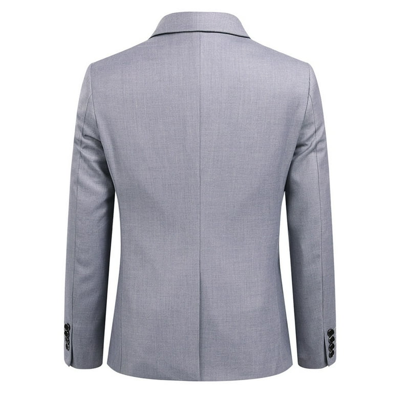 Mens Slim Fit Blazer Jacket Two-Button Notched Lapel Casual Mens Slim Fit Blazer Jacket Two-Button Notched Lapel Casual