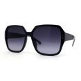thumbnail image 2 of Womens Thin Plastic Oversize Butterfly Designer Sunglasses Black Smoke, 2 of 4