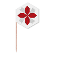 thumbnail image 1 of mas Origa Flower Pattern Toothpick Flags Cupcake Picks Party Celebration, 1 of 3