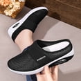 thumbnail image 6 of Domzle Slip-On Mules Sneakers for Women 2026 Backless Knit Comfortable Lightweight with Arch Support Walking Shoes for Travel House Office Black 36, 6 of 7