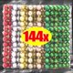 thumbnail image 2 of Juego de 144/24 bolas de colores para Navidad, bolas galvanizadas, adornos colgantes para árbol de Navidad, regalo de fiesta de Año Nuevo, venta al por mayor, 2 of 5