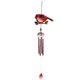 thumbnail image 1 of Carillón de viento para jardín de pájaros, diseño creativo, carillón de viento de vidrio de metal portátil, adecuado para decoración del jardín del hogar-5009 tubo de carillón de viento rojo, 1 of 14