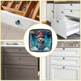 thumbnail image 6 of 4 Pcs Cabinet Handle Drawer Pulls Christmas Snowman Knobs with Screws Square Furniture Office Cabinet Knob Decoration, 6 of 7