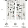 thumbnail image 2 of Farmhouse Curtains Rustic Vintage Country Wooden Plank Board Fork and Spoon Farm Retro Wood Rod Pocket Funny Quotes Bedroom Living Room Treatment Fabric 2 Panels 52Wx84H Inch, 2 of 5