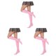 thumbnail image 1 of Sonducket Medias hasta el muslo a rayas sobre la rodilla estilo preppy JK juegos deportivos calentadores de piernas Día de San Valentín Type1 NO1, 1 of 6