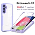 thumbnail image 2 of [2 En 1] Funda Samsung A14 A34 A54 A04S A23 A53 4G 5G Protector De Pantalla Incorporado A Prueba De Golpes Transparente Antiarañazos Cámara Protectora 360 ^ Cuerpo Completo Resistente Carcasa Gao Jiahui unisex, 2 of 2
