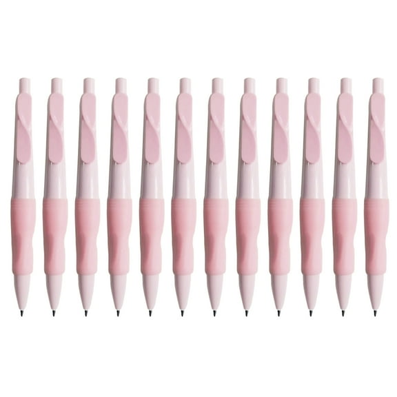 12Pcs 2.0MM Ergonomic Mechanical Pencil Built in Sharpener for Drawing Writing