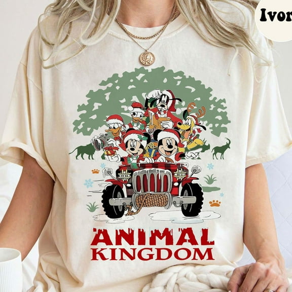 Disney Mickey And Friends Animal Kingdom Holiday Lights Shirt, Wild About Holiday Shirt, Mickey And Friends Safari T-Shirt, S-5XL Shirt