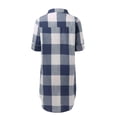 thumbnail image 4 of 2024 Chemise à Col en V pour Femmes à Manches Longues Boutonnée, Tunique Décontractée Unie, Haut Blouse pour Robe, 4 of 5