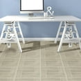 thumbnail image 2 of Squares Saddle Vinyl Floor Tiles Self Stick Peek Flooring  12'' x 12'' 1-Pack (20 Pieces), 2 of 2