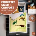 thumbnail image 3 of Awulo Plush Dinosaur Blanket for Kids, Soft and Warm Fleece Throw Blanket for Bed, Couch, 59 inches, 3 of 7