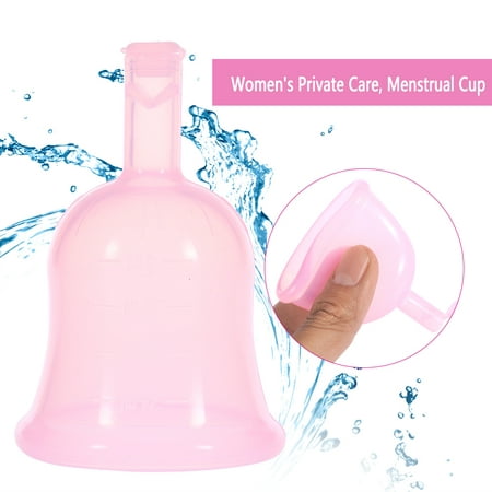 WALFRONT Silicone Menstrual Cup Innovative Reusable Feminine Period Hygiene Cup (Best Reusable Menstrual Cup)