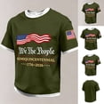 thumbnail image 3 of Men's USA 250 Years of Freedom Patriotic T-Shirt American Flag Casual Tee 250th Anniversary Shirt, 3 of 5