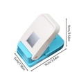 thumbnail image 3 of HUJTYs Stamp Puncher 3.62inch Large Rectangular Postage Stamp Punch |Stamp Hole Puncher| Lever Action Paper Punches for Crafting Scrapbooking DIY Card Making Arts Crafts Supplies, 3 of 18