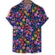 thumbnail image 4 of Nuevas camisetas de moda con estampado 3D de flores para mujer, camisetas casuales de verano de manga corta para hombre, ropa para hombre, camisetas de gran tamaño con solapa, 4 of 4
