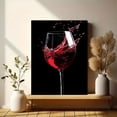 thumbnail image 6 of Red Wine Glass Decorative Painting/Canvas Print， Suitable for Decorating Living Room， Dining Room， Bar，Hotel， Cafe， and Club., 6 of 8
