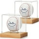 thumbnail image 1 of Vitrina de béisbol JupDec transparente de madera de pino cúbica, paquete de 2, 1 of 7