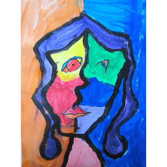 Wall Art Impressions 16x22in Photographic Quality Poster Princess Artypants Visual Arts in the PYP Picasso Faces