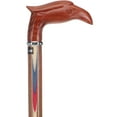 thumbnail image 5 of Royal RC Walking Cane – Patriotic Colors Don’t Run Eagle Handle – Exotic Ovangkol Wood Shaft with Inlaid Red, White & Blue Design – 38" Long  Canes for Men and Women, 5 of 11