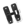 thumbnail image 2 of Homoyoyo 1Jgo Pestillo Seguro Para Puerta En Aleación De Zinc Negro Con Elegante Y Protección, 2 of 8