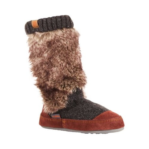 acorn jam tassel boot slippers
