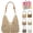 #F, variant on New Fashionable Handmade Woven Bag, Boho Woven Tote Bag with Cutout Square Flower Pattern, for Shopping, Or Beach Trips