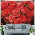 thumbnail image 4 of Fenyluxe Red Rose Photography Backdrop Floral Wall Valentine's Day Wedding Bridal Mother's Day Birthday Party Decor 60x50inch, 4 of 6