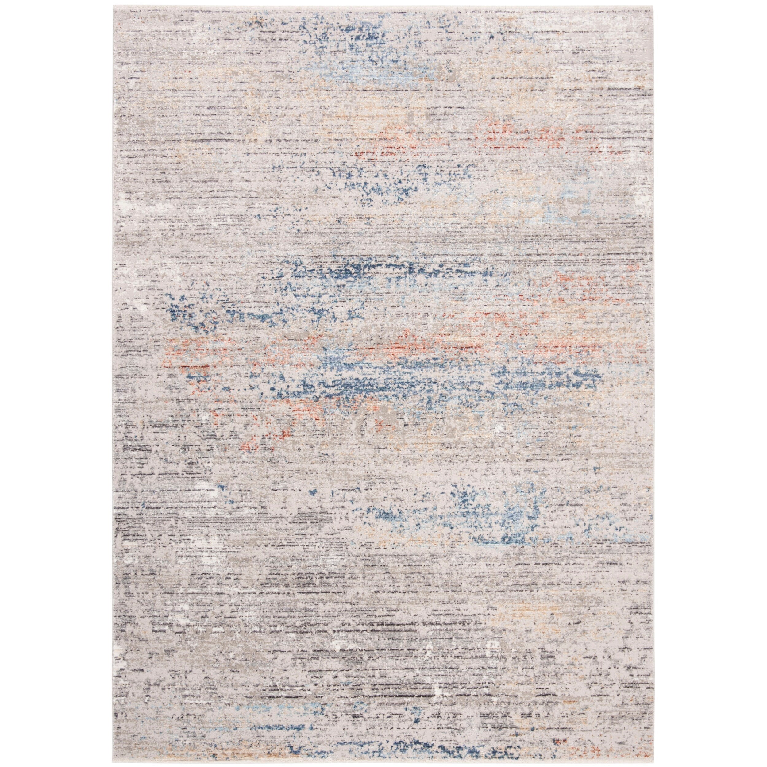 SAFAVIEH Dream Urban Abstract Area Rug, Grey/Blue, 8' x 10'
