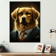 thumbnail image 2 of Designart Mafia Golden Retriever Canvas Wall Art, 2 of 5