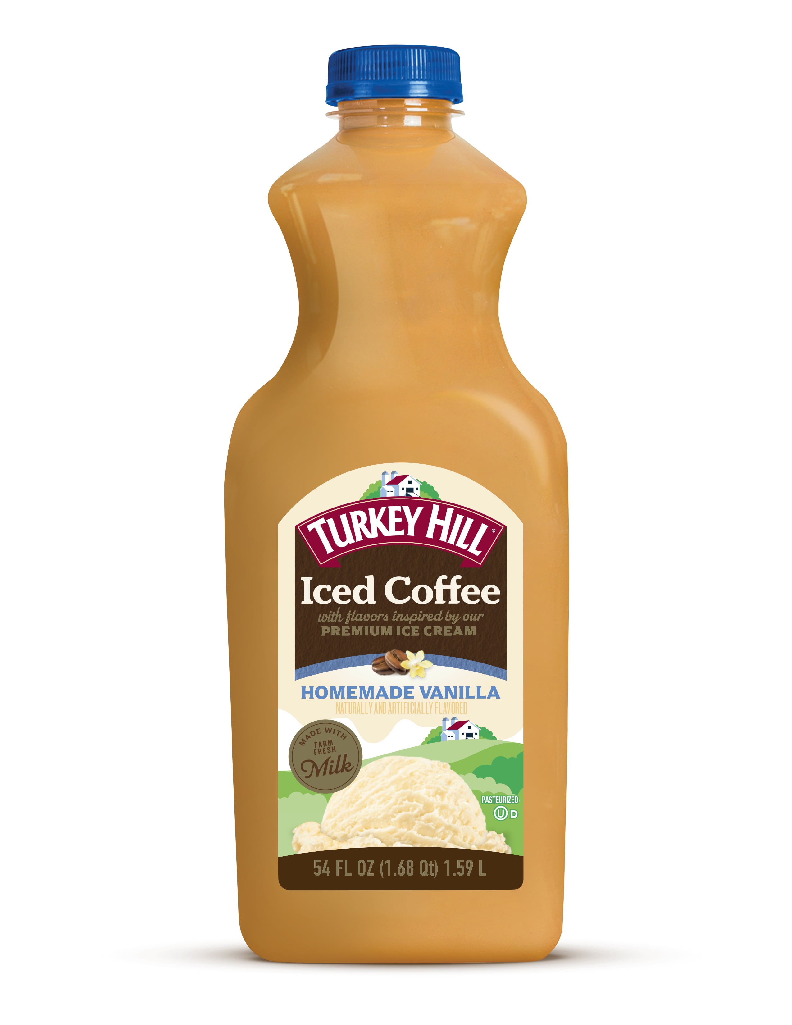 Turkey Hill Homemade Vanilla Flavored Iced Coffee, 54 fl. oz. Bottle
