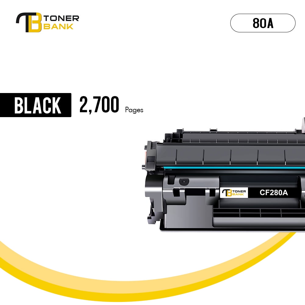 80A Laserjet Toner Cartridge Black CF280A Compatible for 80A 80X CF280A CF280X LaserJet Pro 400 M401a M401d M401n M401dn M401dne M401dw MFP M425dn M425dw Printer Ink (Black 4-Pack)