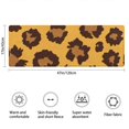 thumbnail image 3 of Yellow and Black Of Leopard Print Bathroom Rugs Mat,Non Slip Microfiber Bathroom Rug,Rubber Backing,Soft Bathroom Mats for Bathroom Floor,Tub and Shower,47x17in(120x43cm), 3 of 5
