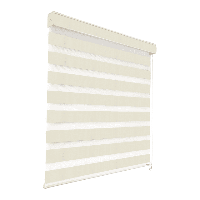 Persiana enrollable sheer elegance día y noche Blind Factory Ivory 1.00 m ancho x 1.80 m alto