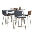 thumbnail image 4 of LumiSource Marcel-Mason Swivel Counter Height Dining Set - 5 Piece, 4 of 6