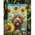 thumbnail image 3 of Labradoodle in Sunflowers Garden Flag 11.25 in x 15.5 in, 3 of 5