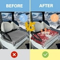 thumbnail image 4 of HUIACONG Claus Santa Golf Cart Seat Cover Easy to Clean Comfortable Golf Cart Seat Protector Cover Easy to Install Protection Interior Accessories Suitable for EZGO Yamaha Club Cars, 4 of 7