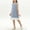 02 Blue, variant on Freshbabe Girls'Solid Tiered Sleeveless Dress With Buttons Casual Summer Sundress