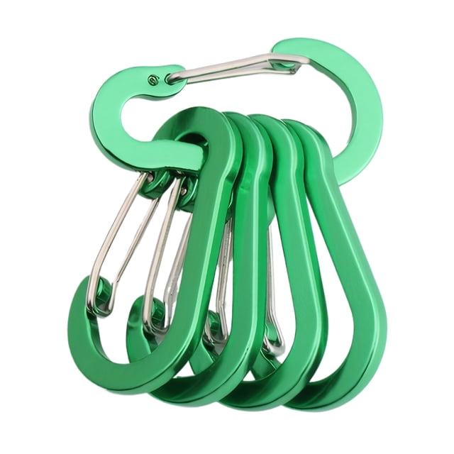 Llavero con botón de escalada multifuncional Sonducket 5 unids/set mosquetón pequeño Clip brillante Ropa Deportiva Zapatos verde