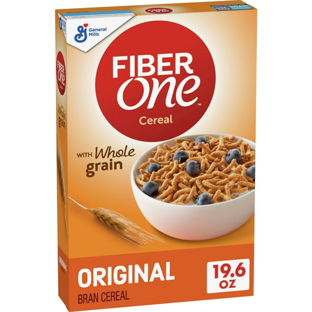 Fiber One Cereal, Original Bran, High Fiber Cereal Made with Whole ...