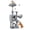 Light Gray, variant on Senbonry 49in Gothic Cat Tree Tower for Indoor Cats with Scratching Posts, 9 Inchs Tunnel, Condo, Basket, Pompoms,Black
