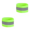 thumbnail image 1 of Eigraketly Muñequeras deportivas reflectantes Unisex, muñequera, correas para piernas y tobillos, cinta reflectante de seguridad, correas para Verde 2Conjunto, 1 of 6