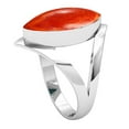 thumbnail image 2 of Natural Sponge Coral Ring 925 Sterling Silver Handmade Jewelry, 2 of 10