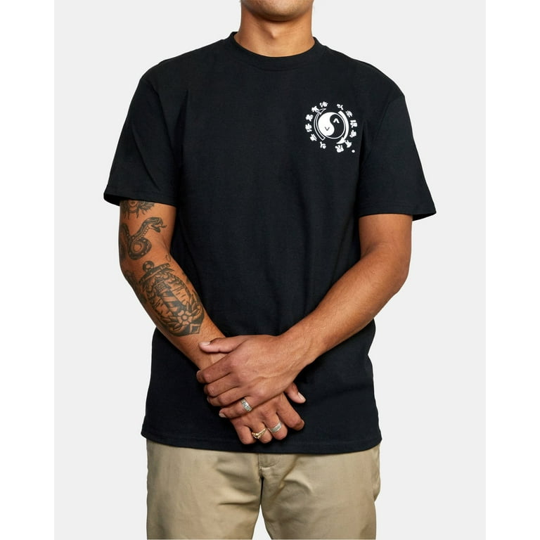 RVCA Men's X Bruce Lee Eighty Years Tee T-Shirt in Black
