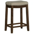 thumbnail image 2 of Home Square 2-Piece Furniture 26" Wood Counter Stool Set in Natural Brown, 2 of 5